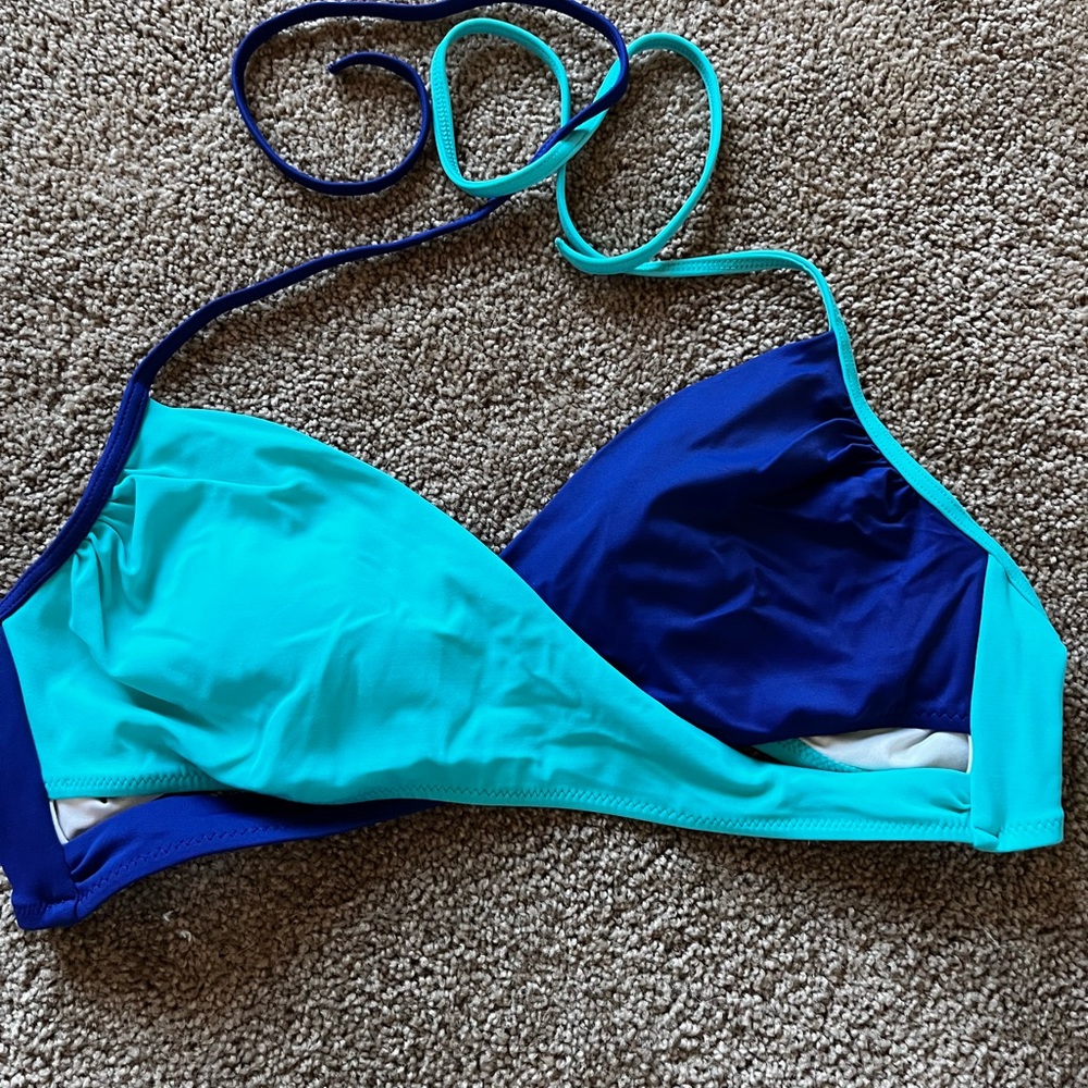 Victoria Secret PINK blue bathing suit top